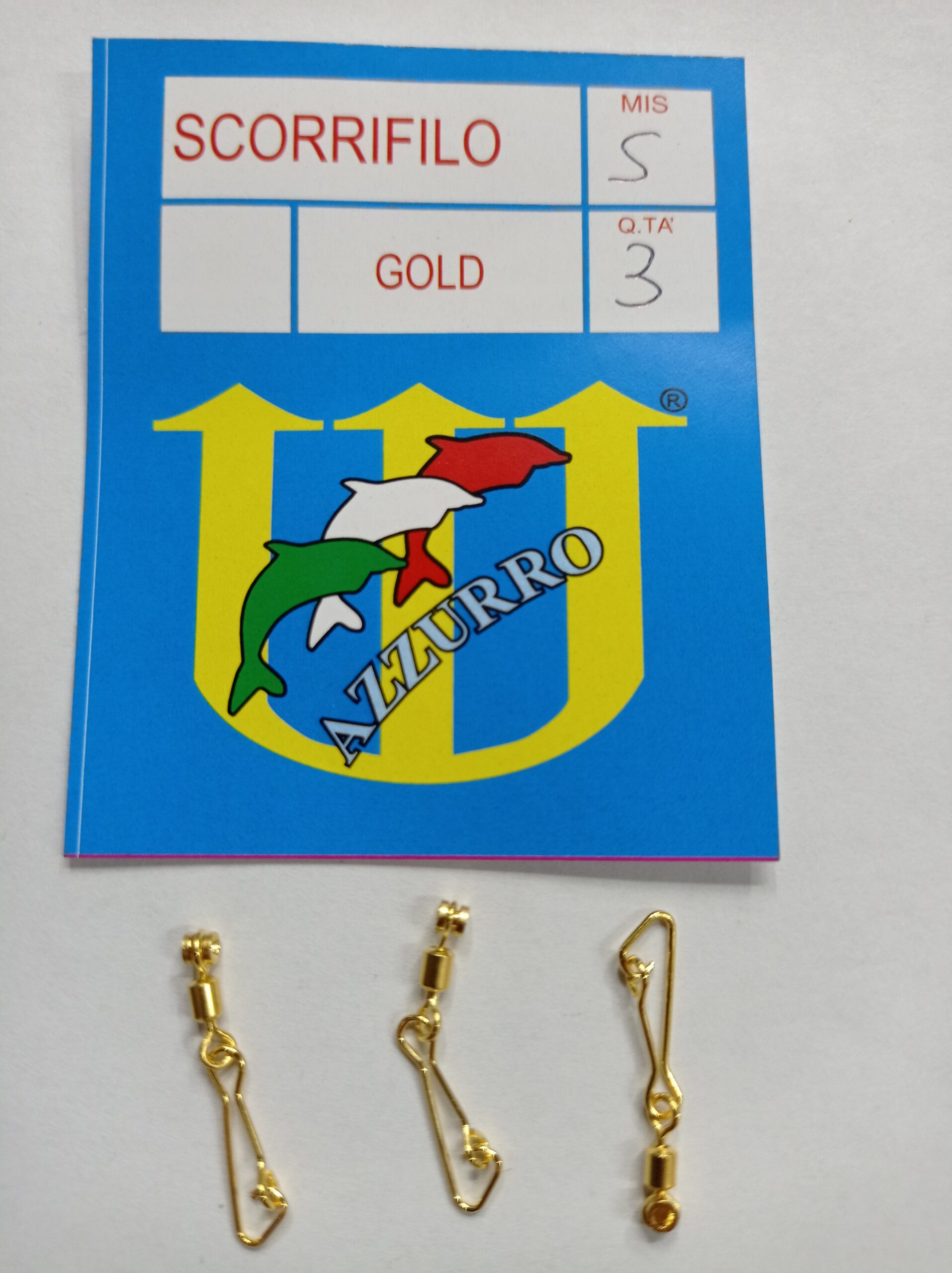 04971-000-5048-jpg AZZURRO SCORRIFILO GOLD PER GALLEGGIANTE SIZE S - immagine 1