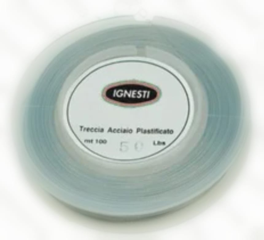 05045-000-5122-jpg IGNESTI TRECCIA ACCIAIO PLASTIFICATA 5LB 100MT - immagine 1