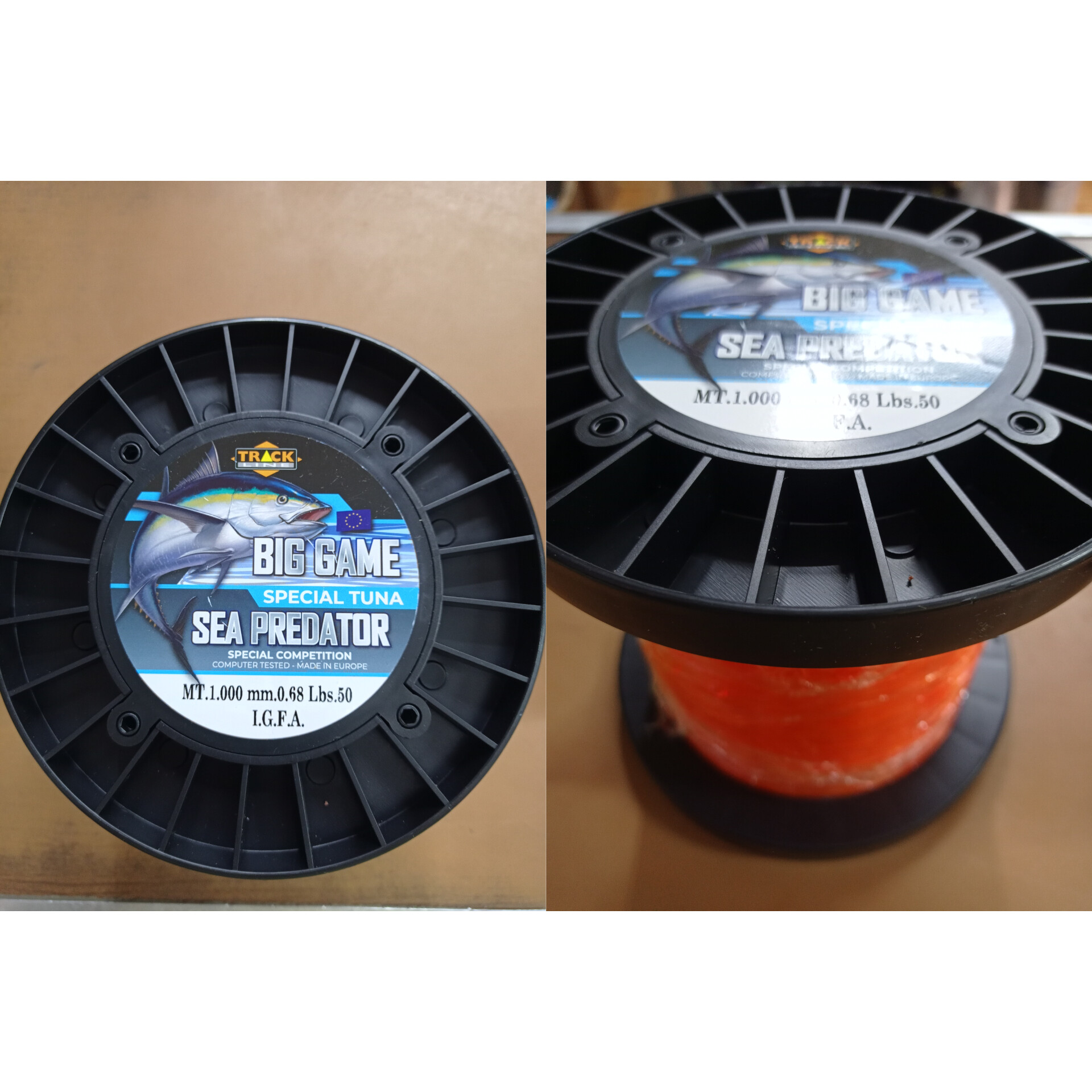06046-000-6119-jpg Monofilo TRACK LINE BIG GAME SEA PREDATOR 50 LBS 1000 MT - immagine 1
