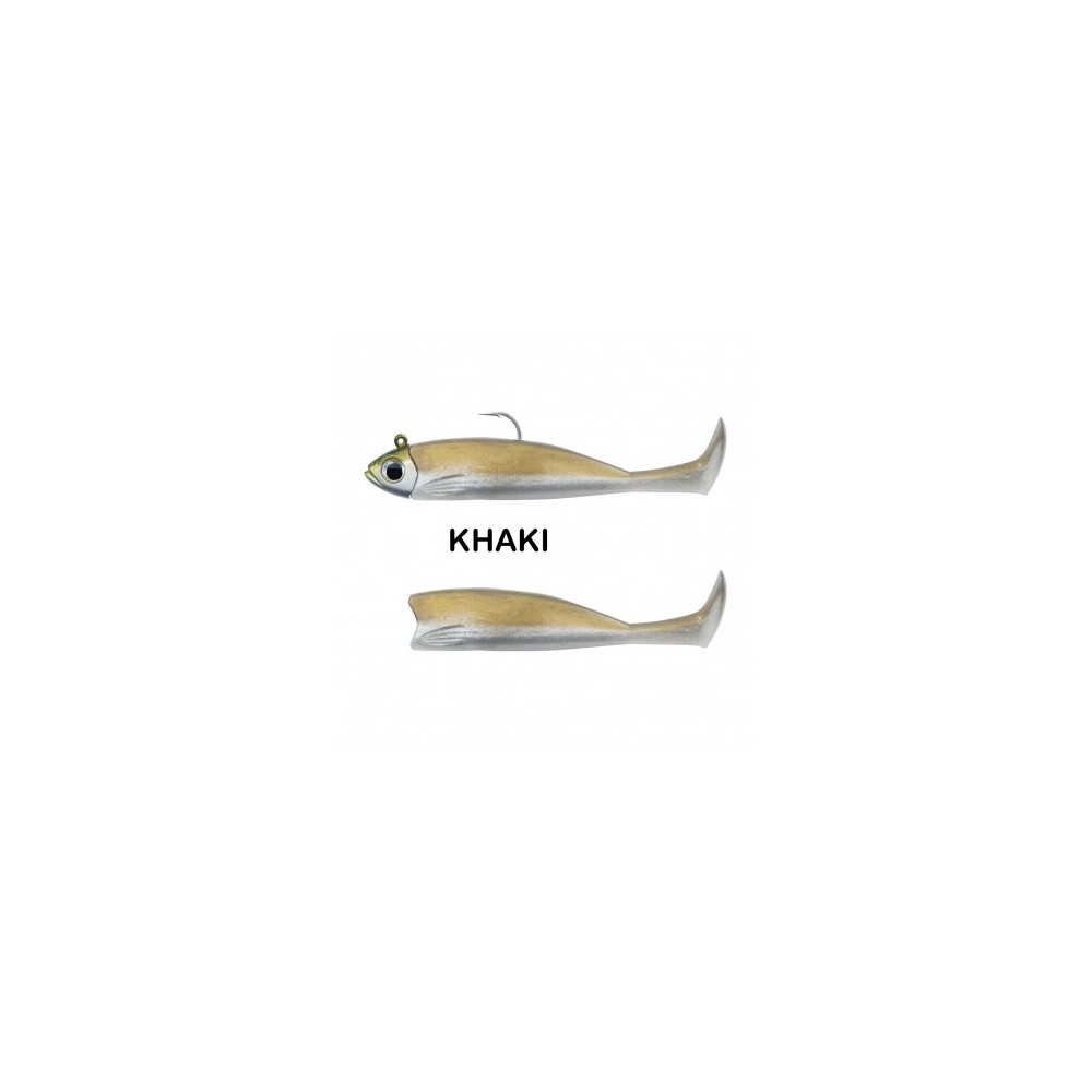 07221-000-7276-jpg FIIISH MASTER SHAD 100 N4 COMBO HEAVY 21G +1 CORPS KHAKI - immagine 1